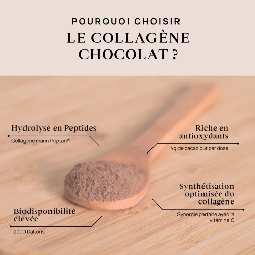 collagène au chocolat